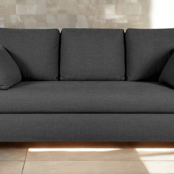 Modern Dark Grey Fabric 3-Seater Sofa – Premium Comfort by Oho Sofas